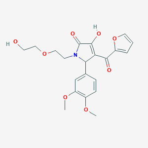 2-(3,4-dimethoxyphenyl)-3-(furan-2-carbonyl)-4-hydroxy-1-[2-(2-hydroxyethoxy)ethyl]-2H-pyrrol-5-one