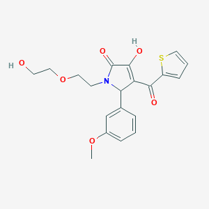 B506007 4-hydroxy-1-[2-(2-hydroxyethoxy)ethyl]-2-(3-methoxyphenyl)-3-(thiophene-2-carbonyl)-2H-pyrrol-5-one CAS No. 843627-75-8