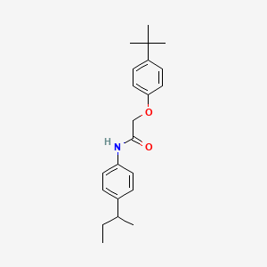molecular formula C22H29NO2 B5060101 N-(4-butan-2-ylphenyl)-2-(4-tert-butylphenoxy)acetamide 