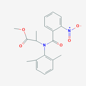 molecular formula C19H20N2O5 B5060287 methyl 2-(2,6-dimethyl-N-(2-nitrobenzoyl)anilino)propanoate 
