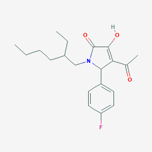 molecular formula C20H26FNO3 B506029 4-acetyl-1-(2-ethylhexyl)-5-(4-fluorophenyl)-3-hydroxy-1,5-dihydro-2H-pyrrol-2-one 