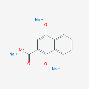 molecular formula C11H5Na3O4 B5060470 Trisodium;1,4-dioxidonaphthalene-2-carboxylate 