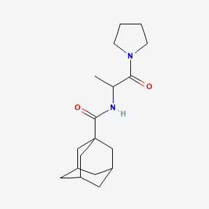 molecular formula C18H28N2O2 B5060678 N-(1-oxo-1-pyrrolidin-1-ylpropan-2-yl)adamantane-1-carboxamide 