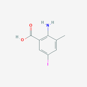 molecular formula C8H8INO2 B050607 2-Amino-5-iodo-3-methylbenzoic Acid CAS No. 108857-24-5