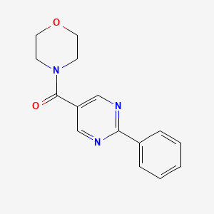 molecular formula C15H15N3O2 B5060988 Morpholin-4-yl-(2-phenylpyrimidin-5-yl)methanone 