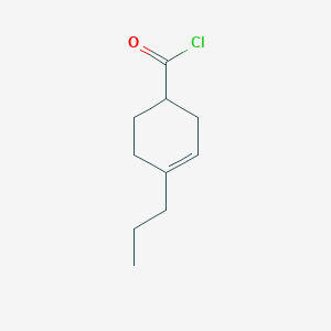 molecular formula C10H15ClO B050611 4-Propylcyclohex-3-ene-1-carbonyl chloride CAS No. 115498-53-8