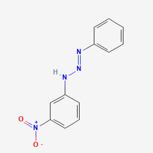 molecular formula C12H10N4O2 B5061312 (1E)-3-(3-nitrophenyl)-1-phenyltriaz-1-ene CAS No. 63193-60-2