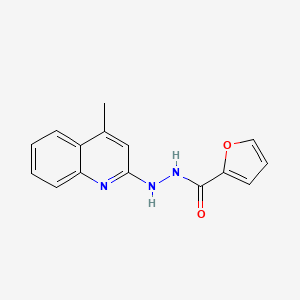 molecular formula C15H13N3O2 B5061326 N'-(4-methylquinolin-2-yl)furan-2-carbohydrazide 