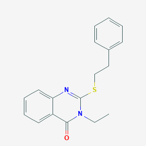 B506163 3-ethyl-2-[(2-phenylethyl)sulfanyl]-4(3H)-quinazolinone CAS No. 330179-11-8