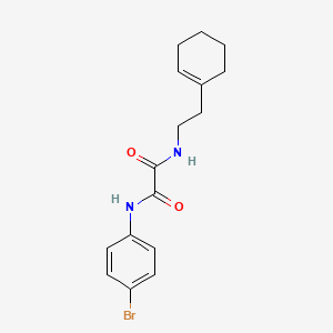 molecular formula C16H19BrN2O2 B5061674 N-(4-bromophenyl)-N'-[2-(cyclohex-1-en-1-yl)ethyl]ethanediamide 