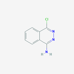 molecular formula C8H6ClN3 B050617 4-氯邻苯二氮杂-1-胺 CAS No. 13580-86-4