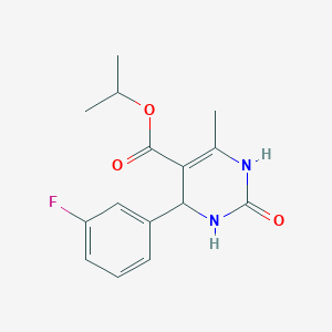 molecular formula C15H17FN2O3 B5061914 propan-2-yl 4-(3-fluorophenyl)-6-methyl-2-oxo-3,4-dihydro-1H-pyrimidine-5-carboxylate 