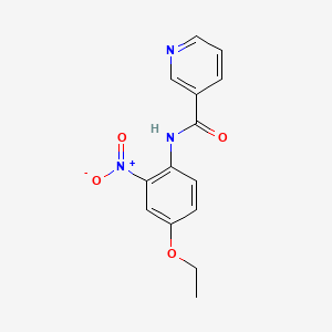 molecular formula C14H13N3O4 B5062011 N-(4-ethoxy-2-nitrophenyl)pyridine-3-carboxamide 