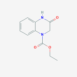 molecular formula C11H12N2O3 B5062038 ethyl 3-oxo-3,4-dihydroquinoxaline-1(2H)-carboxylate 