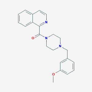molecular formula C22H23N3O2 B5062178 Isoquinolin-1-yl-[4-[(3-methoxyphenyl)methyl]piperazin-1-yl]methanone 