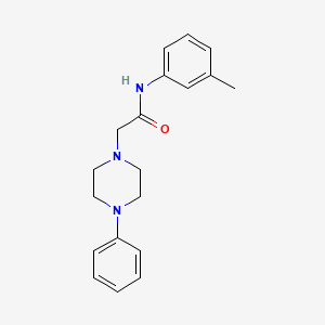 molecular formula C19H23N3O B5062190 N-(3-methylphenyl)-2-(4-phenylpiperazin-1-yl)acetamide 