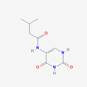 molecular formula C9H13N3O3 B5062199 N-(2,4-dioxo-1,2,3,4-tetrahydropyrimidin-5-yl)-3-methylbutanamide 