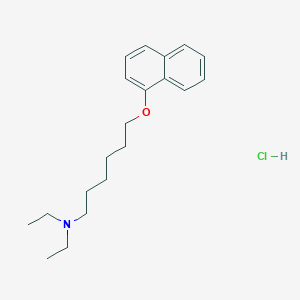 molecular formula C20H30ClNO B5062631 N,N-diethyl-6-naphthalen-1-yloxyhexan-1-amine;hydrochloride 