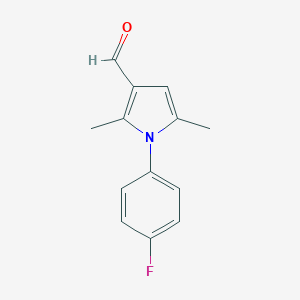 molecular formula C13H12FNO B050627 1-(4-fluorophenyl)-2,5-dimethyl-1H-pyrrole-3-carbaldehyde CAS No. 119673-50-6