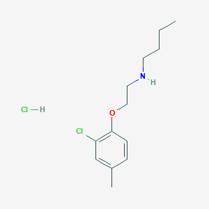 molecular formula C13H21Cl2NO B5062749 N-[2-(2-chloro-4-methylphenoxy)ethyl]butan-1-amine;hydrochloride 