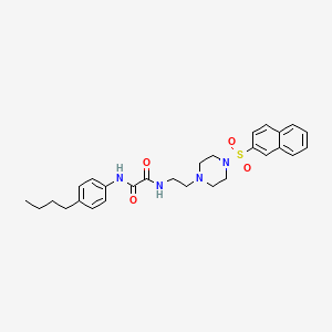molecular formula C28H34N4O4S B5062993 N'-(4-BUTYLPHENYL)-N-{2-[4-(NAPHTHALENE-2-SULFONYL)PIPERAZIN-1-YL]ETHYL}ETHANEDIAMIDE 