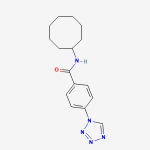 molecular formula C16H21N5O B5063135 N-CYCLOOCTYL-4-(1H-1,2,3,4-TETRAZOL-1-YL)BENZAMIDE 