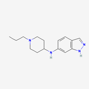 molecular formula C15H22N4 B5063197 N-(1-propylpiperidin-4-yl)-1H-indazol-6-amine 