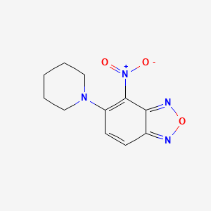 molecular formula C11H12N4O3 B5063293 4-nitro-5-(piperidin-1-yl)-2,1,3-benzoxadiazole CAS No. 18378-23-9