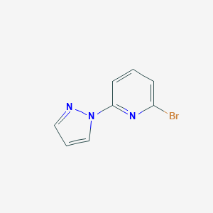 molecular formula C8H6BrN3 B050634 2-Bromo-6-(1H-pyrazol-1-yl)pyridine CAS No. 123640-41-5