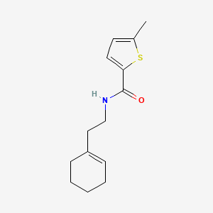 molecular formula C14H19NOS B5063439 N-[2-(cyclohex-1-en-1-yl)ethyl]-5-methylthiophene-2-carboxamide 