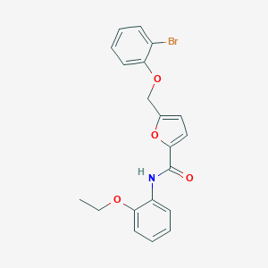 molecular formula C20H18BrNO4 B506353 5-[(2-bromophenoxy)methyl]-N-(2-ethoxyphenyl)furan-2-carboxamide 