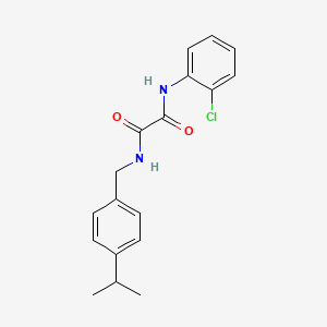 molecular formula C18H19ClN2O2 B5063634 N'-(2-chlorophenyl)-N-[(4-propan-2-ylphenyl)methyl]oxamide 