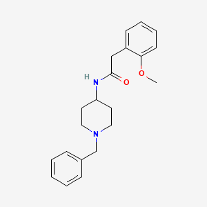 molecular formula C21H26N2O2 B5063747 N-(1-benzylpiperidin-4-yl)-2-(2-methoxyphenyl)acetamide 