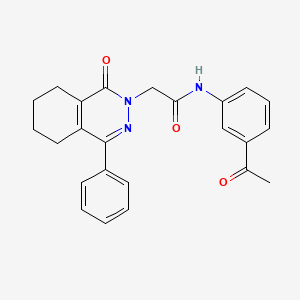 molecular formula C24H23N3O3 B5063850 N-(3-acetylphenyl)-2-(1-oxo-4-phenyl-5,6,7,8-tetrahydrophthalazin-2(1H)-yl)acetamide 