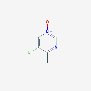 molecular formula C5H5ClN2O B050639 5-Chloro-4-methylpyrimidine 1-oxide CAS No. 114969-55-0