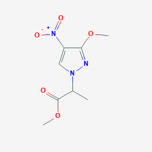 methyl 2-(3-methoxy-4-nitro-1H-pyrazol-1-yl)propanoate