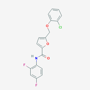 5-[(2-chlorophenoxy)methyl]-N-(2,4-difluorophenyl)furan-2-carboxamide