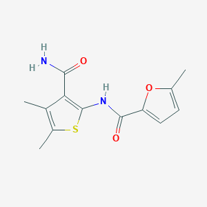 N-(3-carbamoyl-4,5-dimethylthiophen-2-yl)-5-methylfuran-2-carboxamide