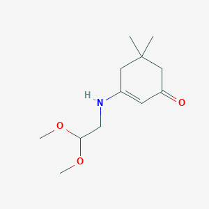 molecular formula C12H21NO3 B5064235 3-[(2,2-Dimethoxyethyl)amino]-5,5-dimethylcyclohex-2-en-1-one 