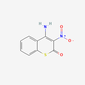 molecular formula C9H6N2O3S B5064405 1-Thiocoumarin, 4-amino-3-nitro- CAS No. 59647-28-8