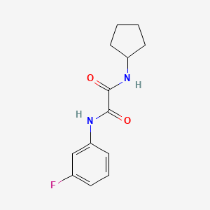 molecular formula C13H15FN2O2 B5064548 N-cyclopentyl-N'-(3-fluorophenyl)ethanediamide 