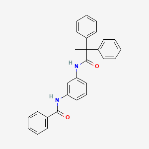 molecular formula C28H24N2O2 B5064604 N-[3-(2,2-diphenylpropanoylamino)phenyl]benzamide 