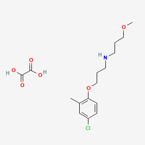 molecular formula C16H24ClNO6 B5064710 N-[3-(4-chloro-2-methylphenoxy)propyl]-3-methoxypropan-1-amine;oxalic acid 