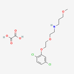 molecular formula C16H23Cl2NO7 B5064870 N-[2-[2-(2,5-dichlorophenoxy)ethoxy]ethyl]-3-methoxypropan-1-amine;oxalic acid 