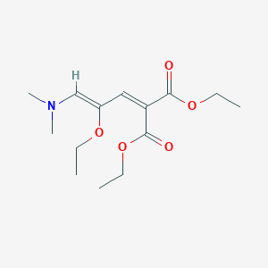 molecular formula C14H23NO5 B5065013 diethyl 2-[(Z)-3-(dimethylamino)-2-ethoxyprop-2-enylidene]propanedioate 