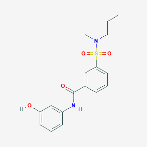 molecular formula C17H20N2O4S B5065355 N-(3-hydroxyphenyl)-3-[methyl(propyl)sulfamoyl]benzamide 