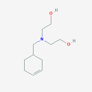molecular formula C11H21NO2 B5065394 2-[cyclohex-3-en-1-ylmethyl(2-hydroxyethyl)amino]ethanol 