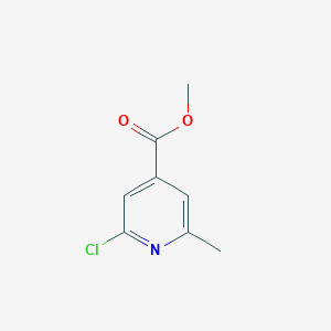 molecular formula C8H8ClNO2 B050655 2-氯-6-甲基异烟酸甲酯 CAS No. 3998-90-1