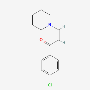 molecular formula C14H16ClNO B5065504 (Z)-1-(4-chlorophenyl)-3-piperidin-1-ylprop-2-en-1-one 