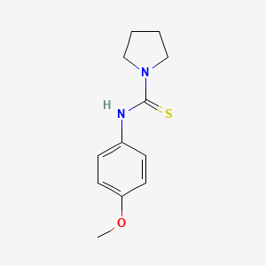 molecular formula C12H16N2OS B5065507 N-(4-methoxyphenyl)pyrrolidine-1-carbothioamide 